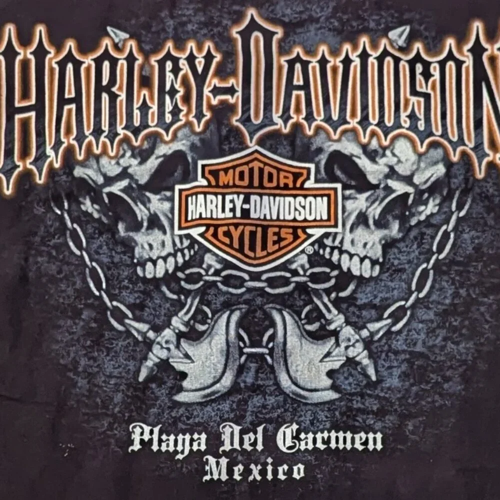 Harley-Davidson Jacket Hoodie Playa Del Carmen Motorcycle‎ Pockets Unisex LG